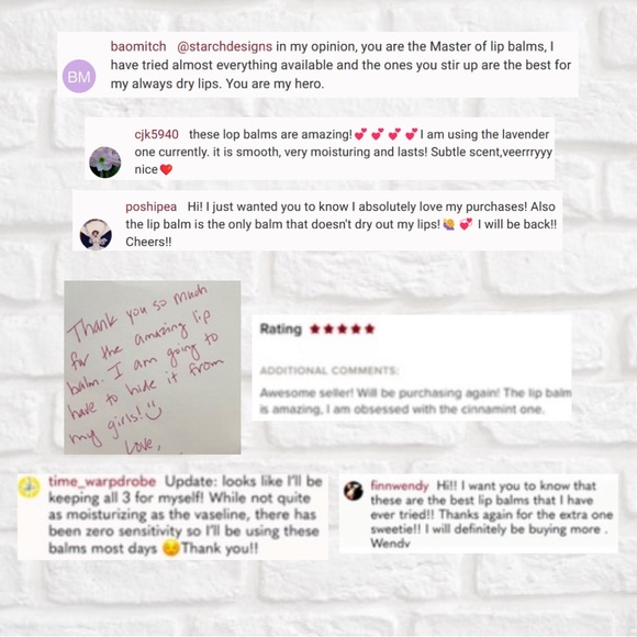 LAST ONE! (7) Sampler Organic Handcrafted Lip Balms - Picture 6 of 7